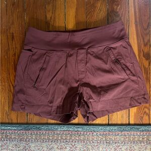 Athleta Maroon Trekki Shorts